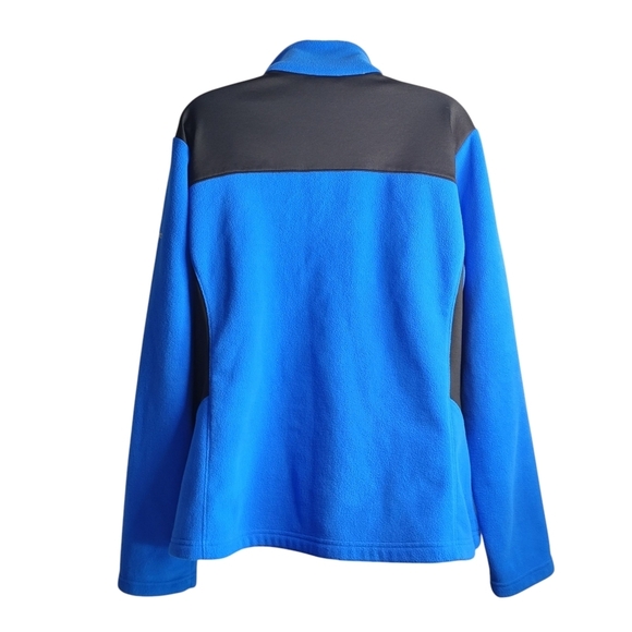 Columbia Women's Size XL Full Zip Fleece Jacket Blue Macaw Black Active Cozy - Picture 2 of 7